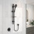 Winton Rail Shower Black [167781]