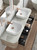 Cyrus Matte White Arch Above Counter Basin with V Groove Surface 415 x 365 x 120mm [305226]