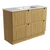 Lovina Floor Standing Harvest Oak Fluted Cabinet 1200*460*420mm with Ceramic Top [305468]