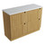 Lovina Floor Standing Harvest Oak Fluted Cabinet 1200*460*425mm with Cato Flat Stone Top [305520]