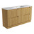 Lovina Floor Standing Single Harvest Oak Fluted Cabinet 1500*460*420mm with Ceramic Top [305557]