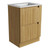 Lovina Floor Standing Harvest Oak Fluted Cabinet 600*460*425mm with Snow Undermount Stone Top [305385]