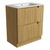 Lovina Floor Standing Harvest Oak Fluted Cabinet 750*460*420mm with Ceramic Top [305407]