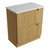 Lovina Floor Standing Harvest Oak Fluted Cabinet 750*460*425mm with Cato Flat Stone Top [305442]