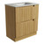 Lovina Floor Standing Harvest Oak Fluted Cabinet 750*460*425mm with Alpine Undermount Stone Top [305464]