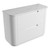 Curva Floor Standing Matt White Fluted Curved Cabinet 1200*460*880mm with Palis White Flat Stone Top [305472]