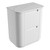 Curva Floor Standing Matt White Fluted Curved Cabinet 750*460*880mm with Palis White Flat Stone Top [305570]