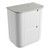 Curva Floor Standing Matt White Fluted Curved Cabinet 750*460*880mm with Alpine Flat Stone Top [305388]