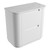Curva Floor Standing Matt White Fluted Curved Cabinet 900*460*880mm with Palis White Flat Stone Top [305413]