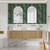 Varcelli Mono Wall-Hung Harvest Oak Fluted Curved Cabinet 1800*460*425mm  with Palis White Flat  Stone Top [305427]