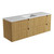 Lovina Tier Wall-Hung Single  Harvest Oak Fluted Cabinet 1500*460*425mm with Snow Undermount Stone Top [305451]