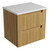 Lovina Tier Wall-Hung Harvest Oak Fluted Cabinet 600*460*425mm with Pure Flat Stone Top [305489]