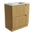 Lovina Floor Standing Harvest Oak Fluted Cabinet 750*460*425mm with Cato Undermount Stone Top [305609]
