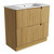 Lovina Floor Standing Harvest Oak Fluted Cabinet 900*460*420mm with Ceramic Top [305627]