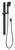 Nx Orli Hand Shower on Rail 3Star Matte Black [168515]