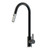 Xacta Xpressfit Sink Mixer Stainless Steel 5Star Gooseneck & Pull-Out Dual Black Chrome [192308]