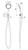 NX Iko Hand Shower 3Star Chrome [168524]