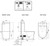 Thea Luxury Bidet Seat with Vega Rimless Toilet [304955]