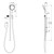 Nx Iko Hand Shower on Rail 3Star Matte Black [168527]