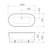 Urbane II Freestanding Bath 1600mm White [122342]