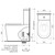 Liano Cleanflush® Close Coupled Easy Height Back-to-Wall Faced Suite w/Liano Double Flap Seat White 4Star [137945]