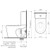 Liano Junior Cleanflush® Back-to-Wall Close Coupled Faced Toilet Suite White 4Star [192044]