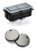 Back to Wall Toilet Button and Hinges Gunmetal [305978]