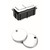 Back to Wall Toilet Button and Hinges White [305970]