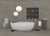 Mila Free Standing Egg Shape Bathtub 1500mm [305965]