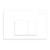 In-Wall Toilet Flush Plates Square ABS Matte White [305924]