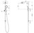 Nx Iko Twin Shower 3Star Matte Black [168535]