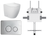 Venus Wall-Faced Rimless Toilet Pan + R&T Cistern + Round Stainless Steel Satin Chrome Button [306000]