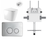 Zero Wall-Faced Extra High Rimless Whirlpool Toilet Pan + R&T Cistern + Round Stainless Steel Satin Chrome Button [305916]
