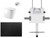Zero Wall-Faced Extra High Rimless Whirlpool Toilet Pan + R&T Cistern + Square ABS Matte Black Button [305906]