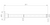 Shower Arm Ceiling Mount Straight Round Rail 300mm Black [168637]