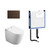 Lafeme Crawford Inwall Cistern Floor Pan Smart toilet 592*400*492mm with Brushed Bronze Flush Plate [287691]