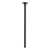 Shower Arm Ceiling Mount Straight Round Rail 450mm Black [168639]