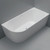 Isabella Left-Hand Acrylic Corner Bath with Overflow 1700mm Matte White [305813]