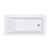 Sentor Left-Hand Acrylic Corner Bath with Overflow 1500mm Gloss White [305840]
