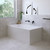 Sentor Right-Hand Acrylic Corner Bath with Overflow 1500mm Gloss White [305834]