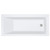 Sentor Left-Hand Acrylic Corner Bath with Overflow 1650mm Gloss White [305842]