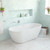 Koko Freestanding Acrylic Bath with Overflow 1680mm Gloss White [305814]