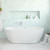 Koko Freestanding Acrylic Bath with Overflow 1680mm Gloss White [305814]