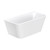 Delta Back-To-Wall Acrylic Bath with Overflow 1500mm Gloss White [305845]