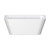 Delta Back-To-Wall Acrylic Bath with Overflow 1500mm Gloss White [305845]