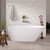 Athenia Freestanding Acrylic Bath with Overflow 1700mm Gloss White [305836]