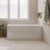 Hustle Left-Hand Multi-Fit Acrylic Bath with Overflow 1500mm Gloss White [305830]