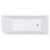 Hustle Left-Hand Multi-Fit Acrylic Bath with Overflow 1700mm Gloss White [305850]