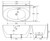 Keeto Back-To-Wall Acrylic Bath with Overflow 1300mm Gloss White [305846]