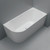 Isabella Left-Hand Acrylic Corner Bath with Overflow 1500mm Matte White [305820]